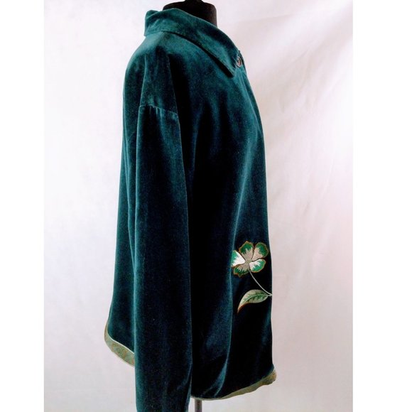Jessica Holbrook Jacket Easy care Green Velvet - Picture 3 of 10